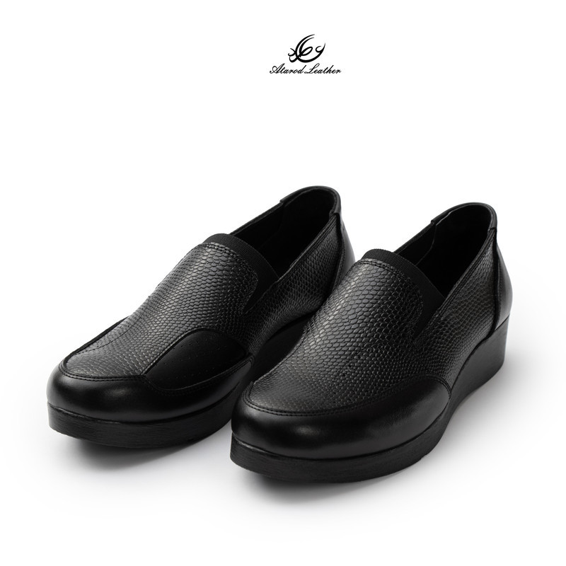 کفش طبی زنانه چرم عطارد مدل هالوکس والگوس چرم طبیعی کد SH371