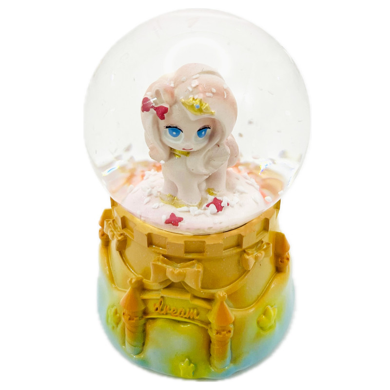 گوی چراغ‌دار مدل Dream طرح پونی و قلعه آرزوها کد 5921