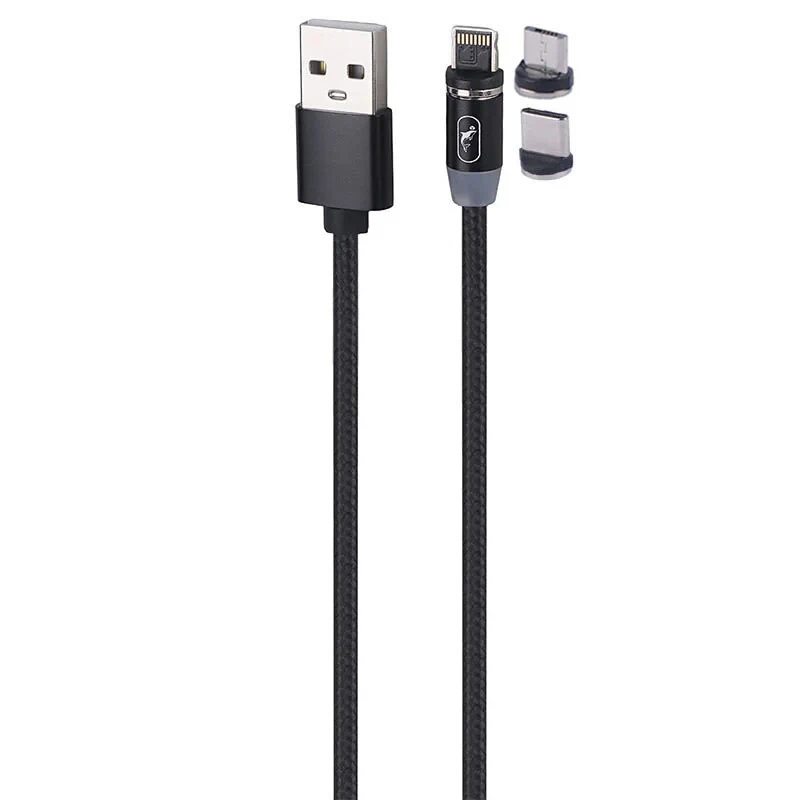 کابل تبدیل USB به microUSB  USB-C  لایتنینگ کد MAGNETI طول 1 متر