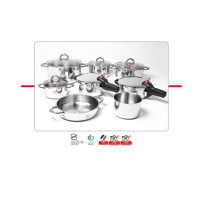 زودپز پارس استیل مدل کف سه لایه گنجایش  4.5 ليتر