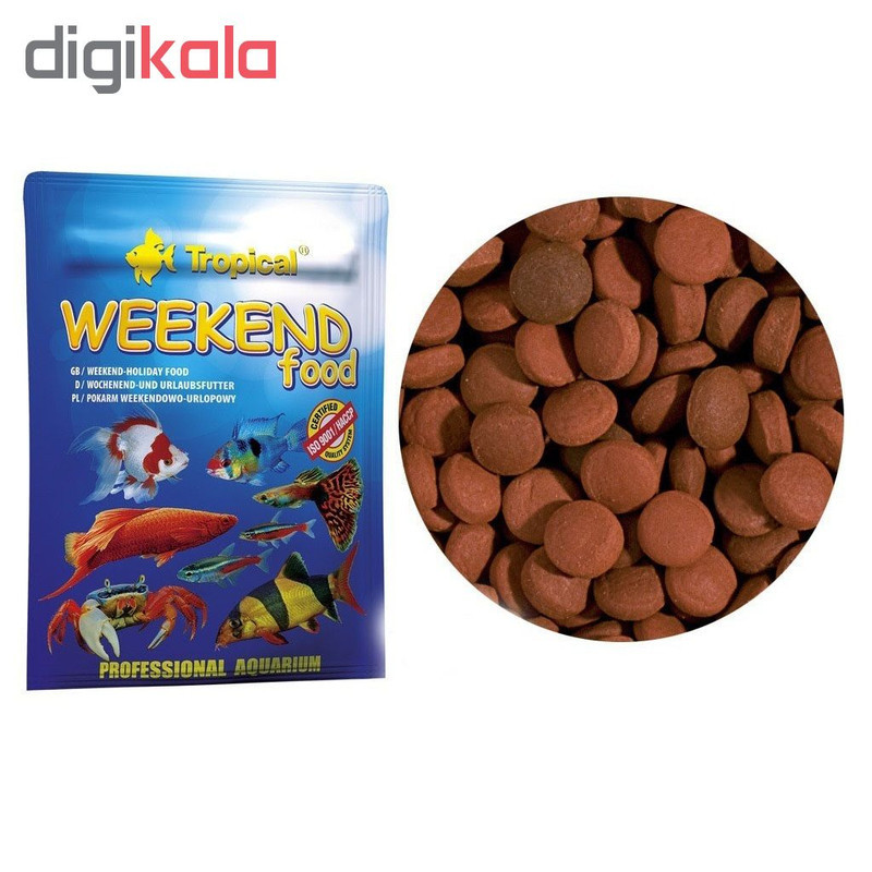 غذای خشک ماهی تروپیکال مدل Weekend Food وزن 20 گرم