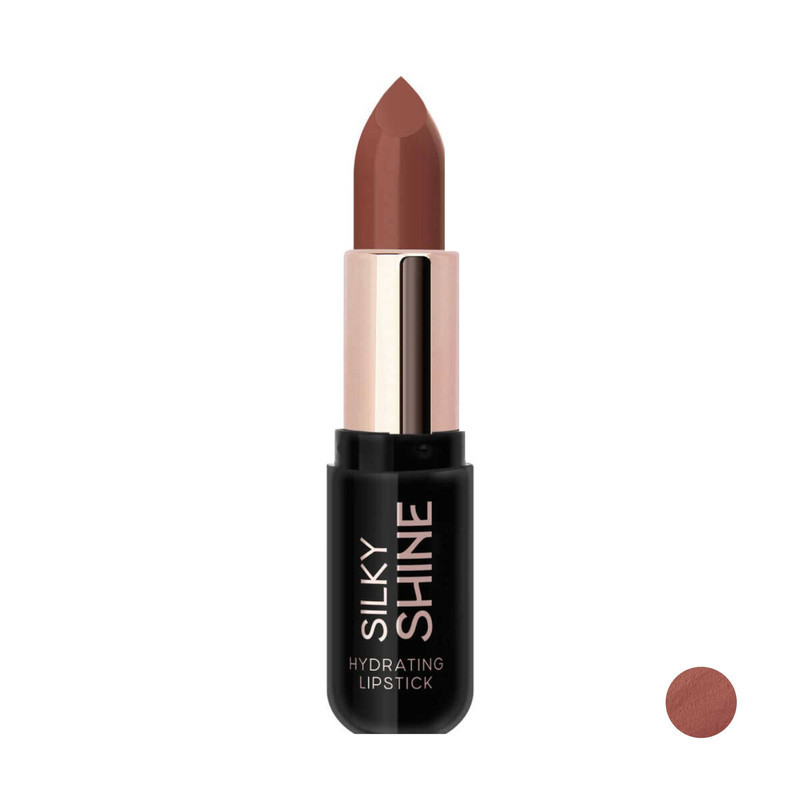 رژ لب جامد براق گلدن رز مدل Silky Shine شماره 216