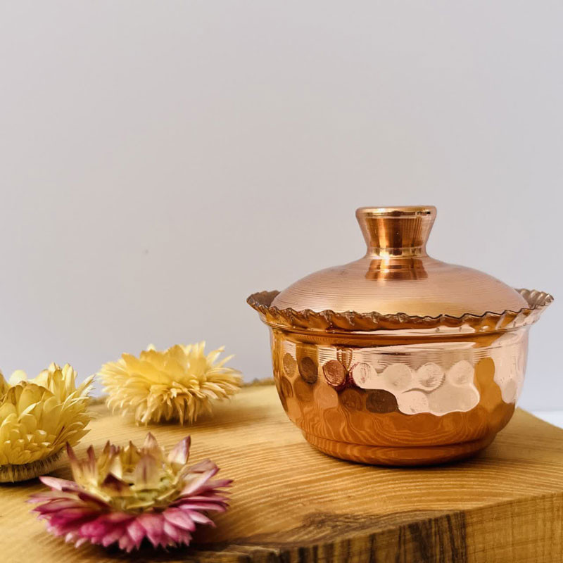 قندان مسی مدل لب چین کد ZH395.1