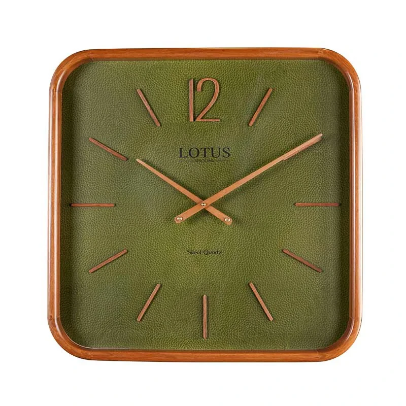 ساعت دیواری کوارتز لوتوس مدل WD-2323-BRGREEN