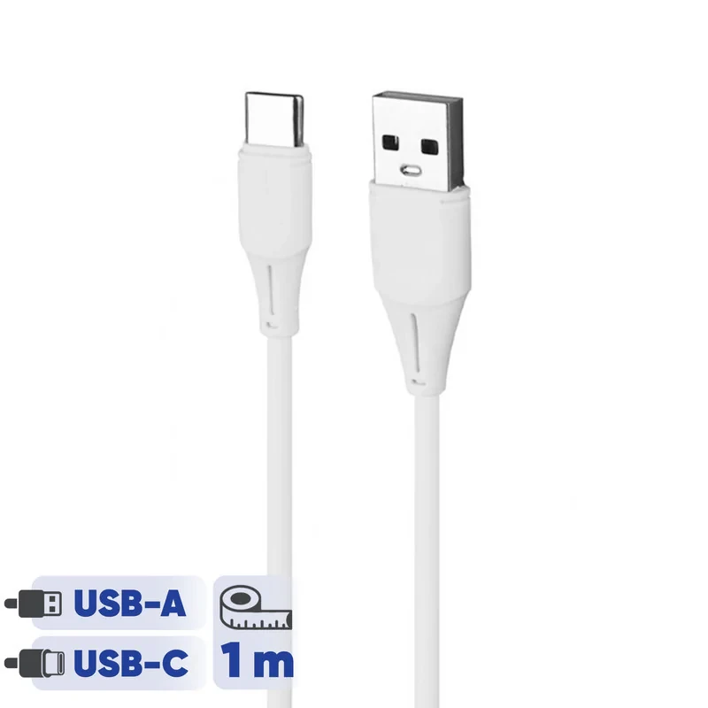 کابل تبدیل USB به USB-C مدل فست شارژ طول 1 متر