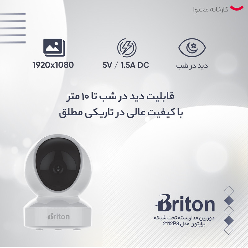 دوربین مداربسته تحت شبکه برایتون مدل 2112P8