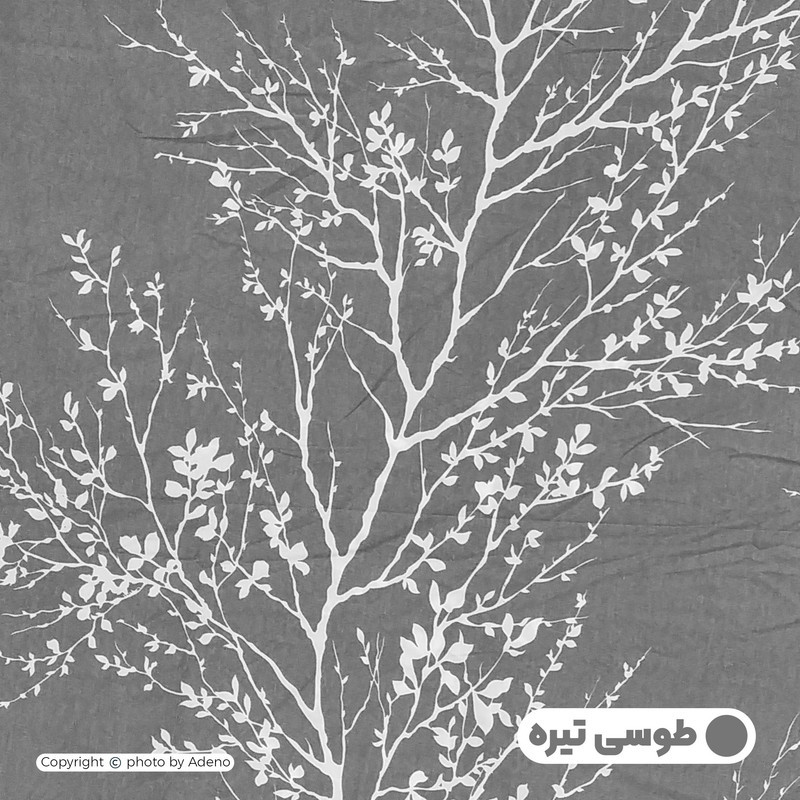 ملحفه آدنو مدل شاخه کد IR132 دونفره سایز 180x200 سانتی متر