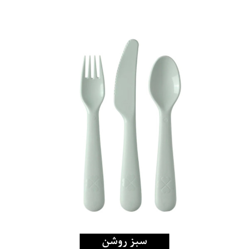 ست قاشق چنگال کودک ایکیا مدل Kalas بسته 3 عددی