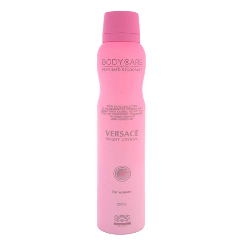 اسپری خوشبو کننده بدن زنانه بادی کر مدل Versace Bright Crystal حجم 200 میلی لیتر