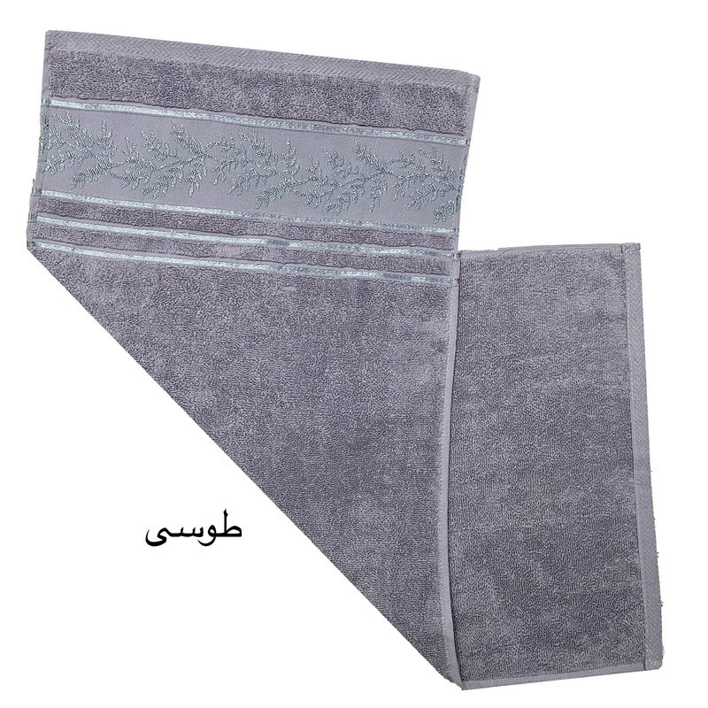 حوله دست و  صورت هنرمند مدل شاخه سایز 40x80 سانتی متر