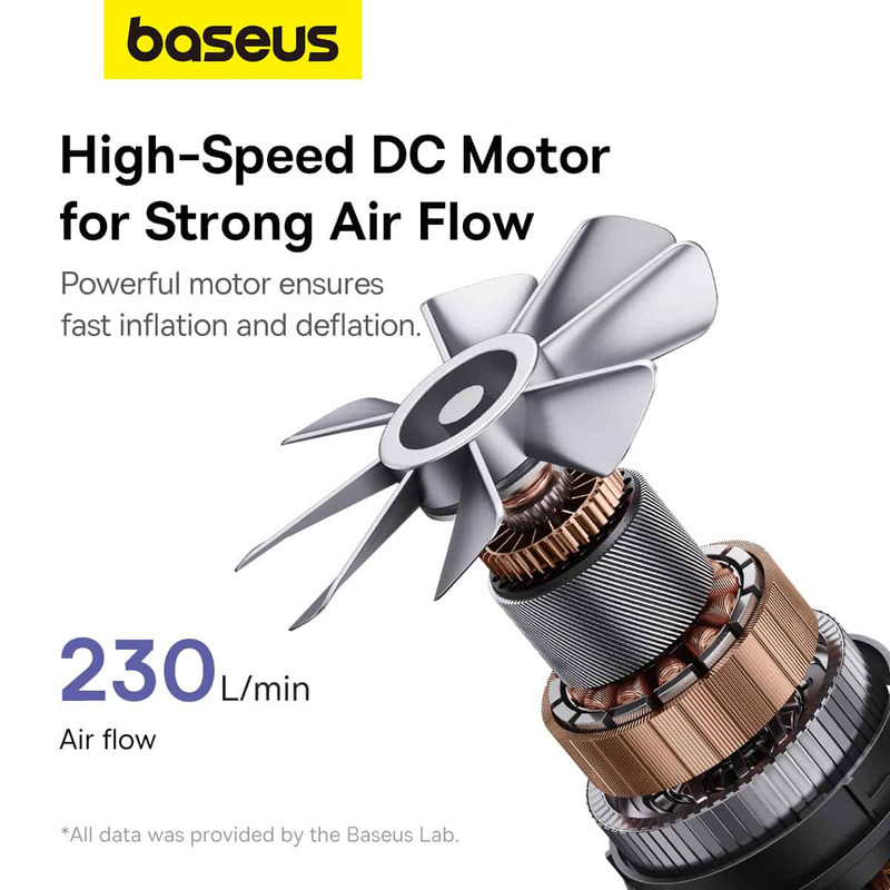 پمپ باد بیسوس مدل Portable Air Pump