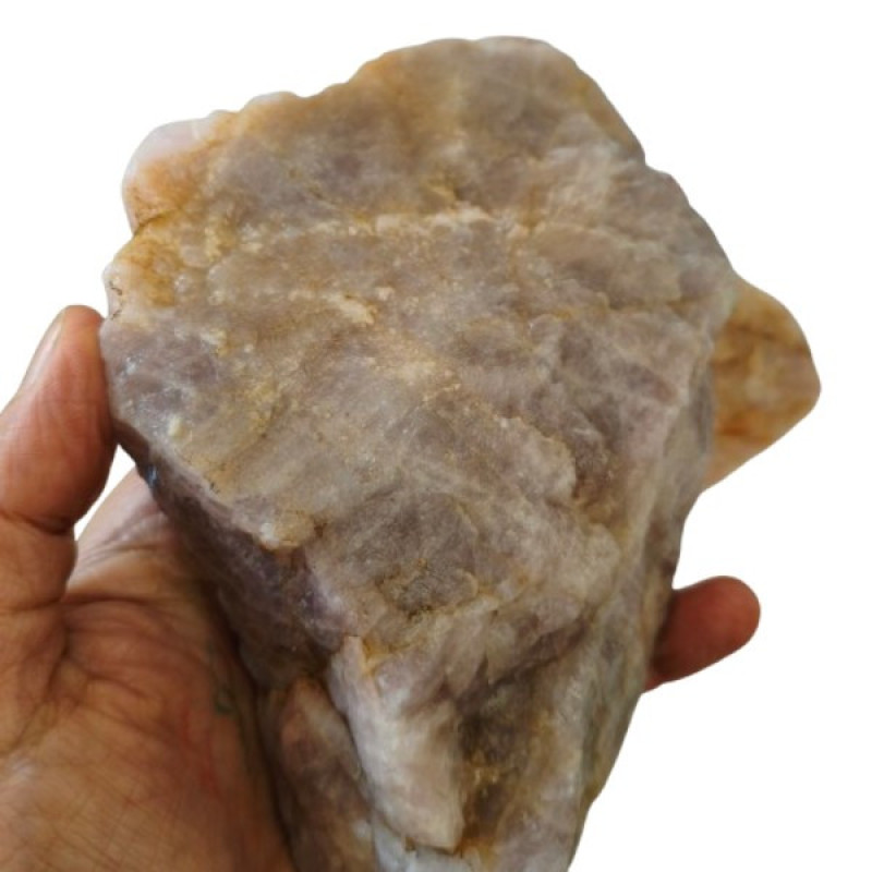 سنگ راف رز کوارتز مدل طبیعی مجموعه دو عددی