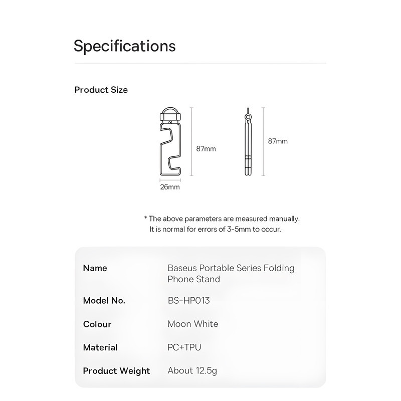 پایه نگهدارنده گوشی موبایل بیسوس مدل BS-HP013