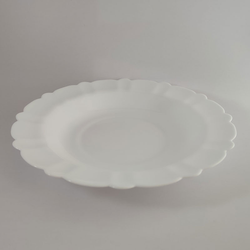 بشقاب خورش خوری مدل ساده طرح کنگره بسته 6 عددی