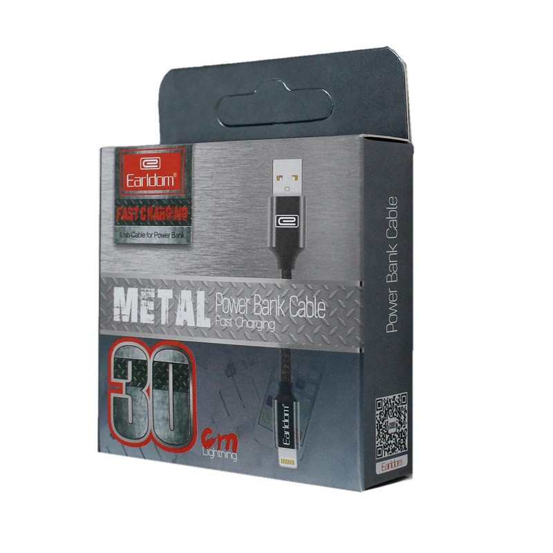 کابل تبدیل USB به لایتنینگ ارلدام مدل EC-013 طول 0.3 متر