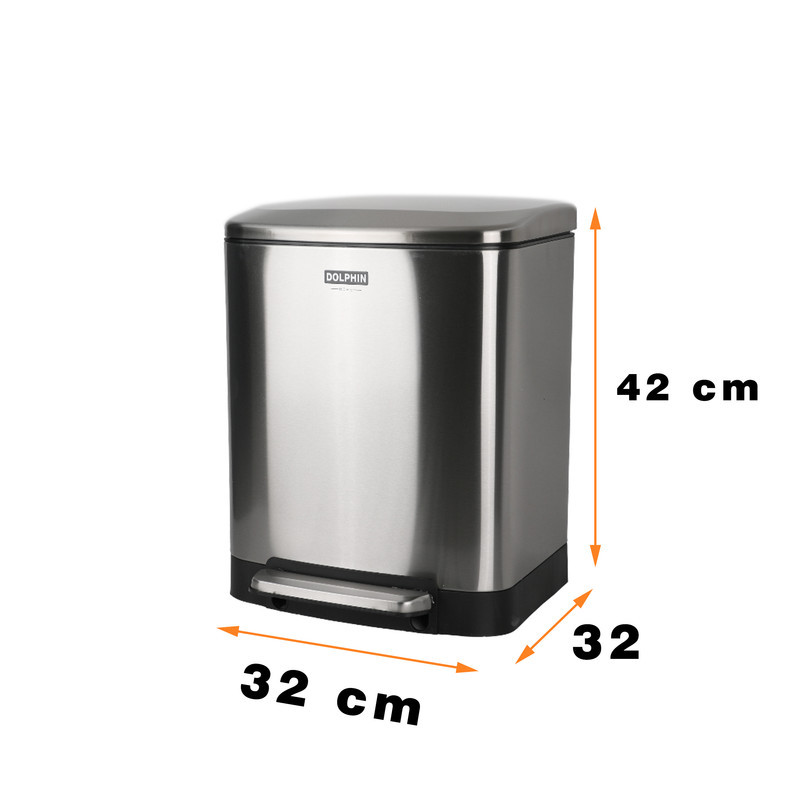 سطل زباله پدالی دلفین مدل 20 لیتر کد Ev-240