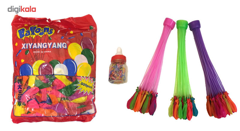 بادکنک آبی بانیبو مدل Water Baloon بسته 111 عددی به همراه بادکنک بانیبو بسته 500 عددی