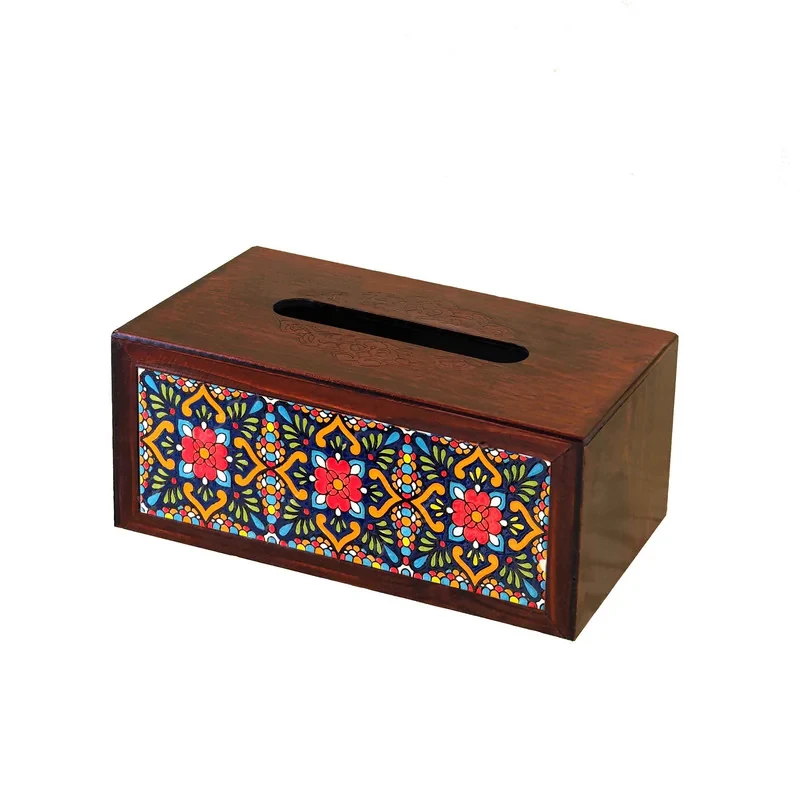 جعبه دستمال کاغذی چوبی مدل B2
