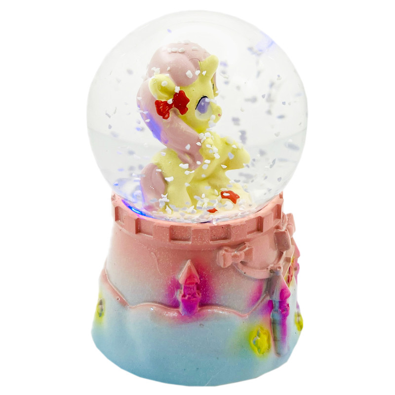 گوی چراغ‌دار مدل Dream طرح پونی و قلعه آرزوها کد 5921