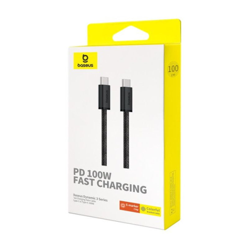 کابل USB-C  بیسوس مدل Dynamic 3 Series 100W طول 1 متر