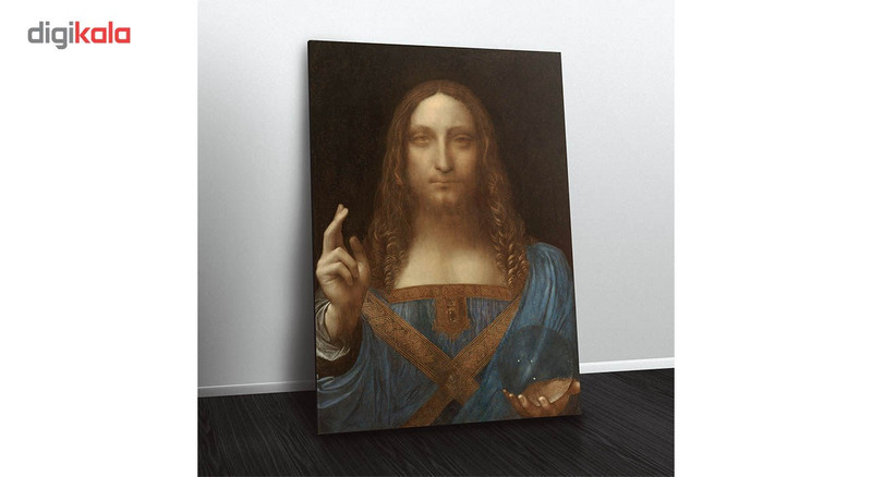 تابلو شاسی ونسونی طرح Jesus De Leonardo Da Vinci سایز 30x40 سانتی متر
