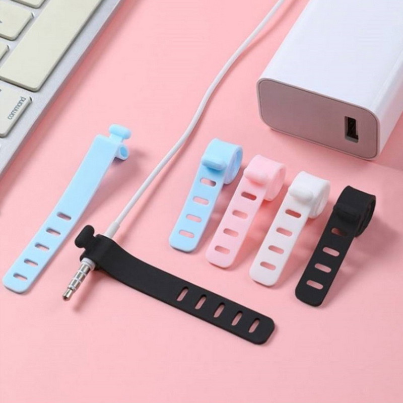 نظم دهنده کابل مدل Silicone Wire Binding بسته 6 عددی