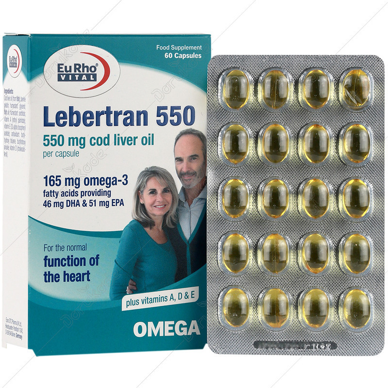 کپسول لبرترن 550 یوروویتال - بسته 60 عددی