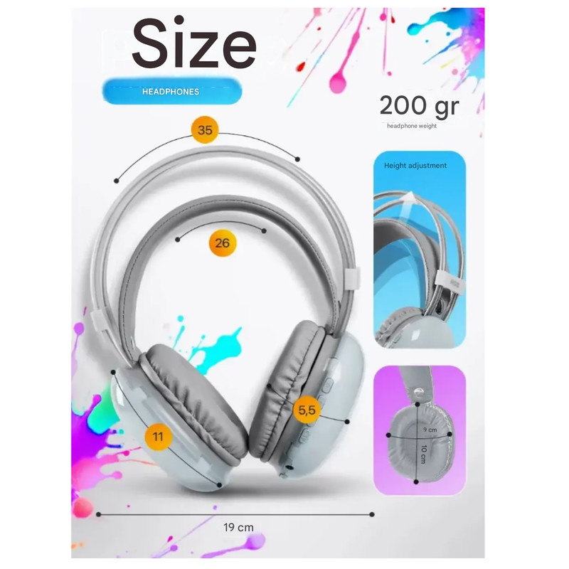 هدست مخصوص بازی بلوتوثی دوپریم مدل Uniguma RGB