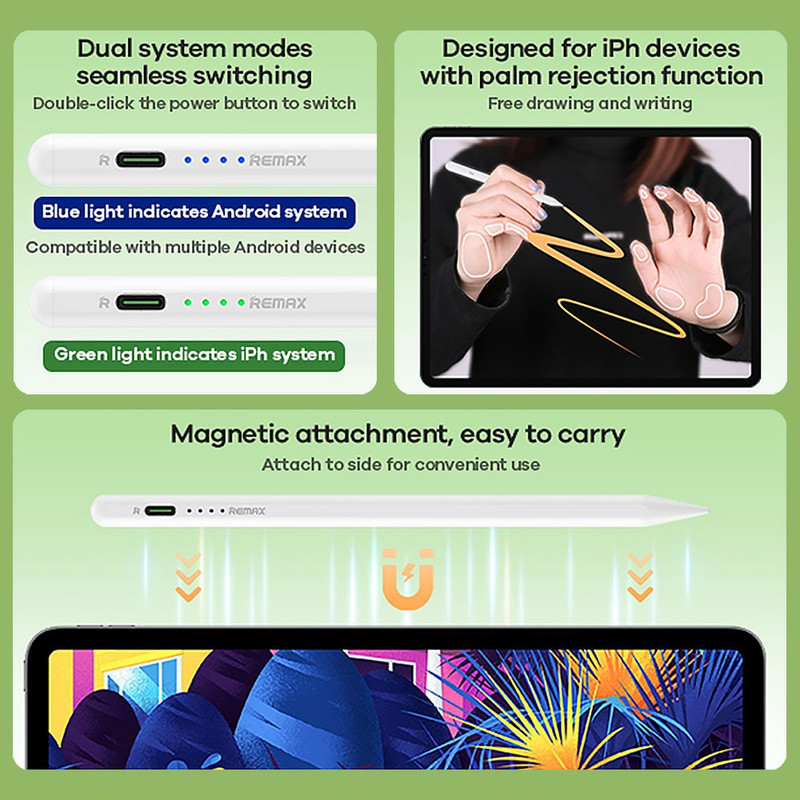 قلم لمسی ریمکس مدل AP08 DUAL-SYSTEM SWITCH