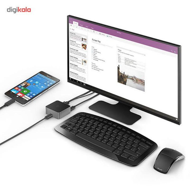 داک USB-C به HDMI و DisplayPort مایکروسافت مدل Lumia HD-500