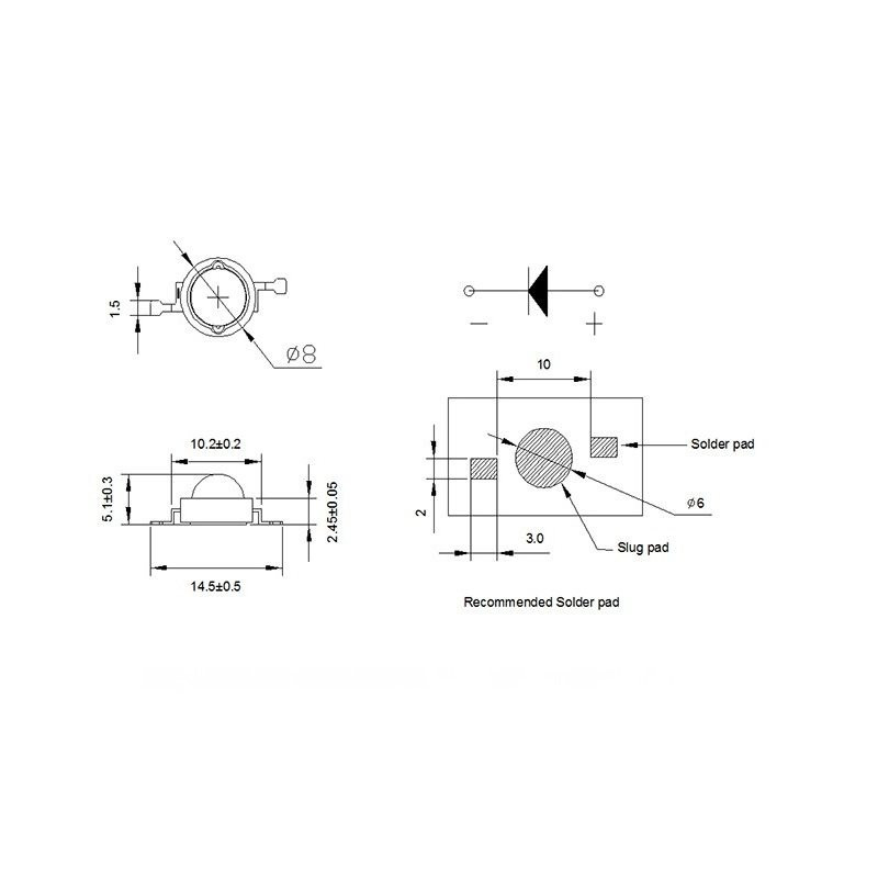 دیود ال ای دی مدل UV 456 بسته 10 عددی