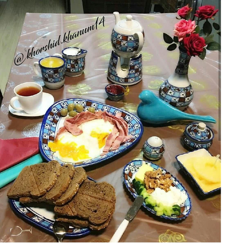 کاسه چينی ميبدمرواريدمدل شطرنجی کدSALAD