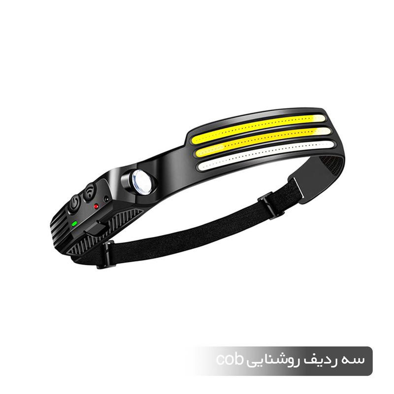 چراغ قوه پیشانی سنسور دار مدل MULTI FUNCTION کد 2147 با نور مهتابی
