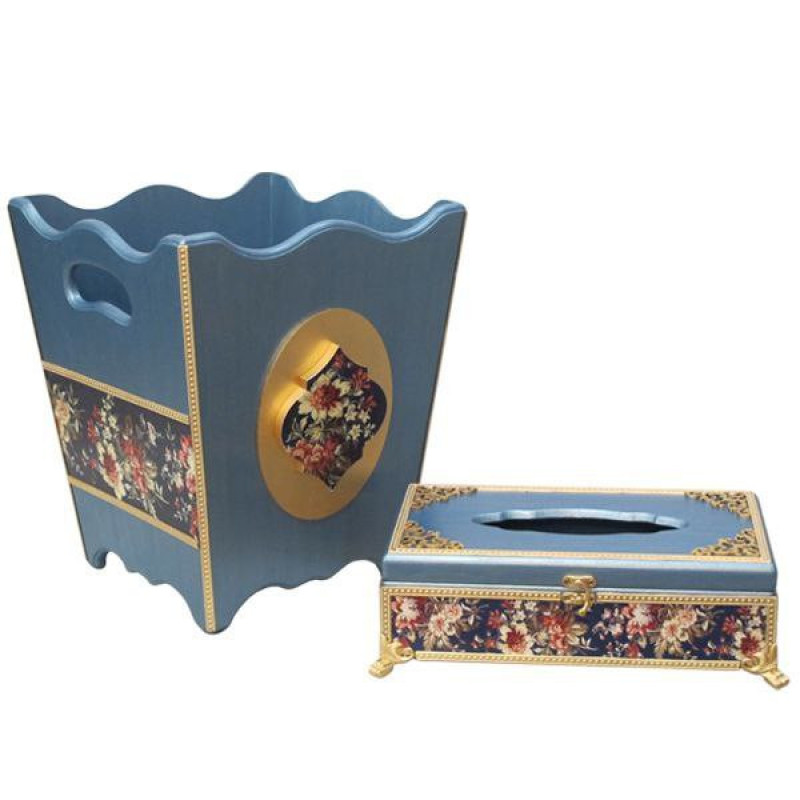 ست سطل و جای دستمال کاغذی مدل Sdj6