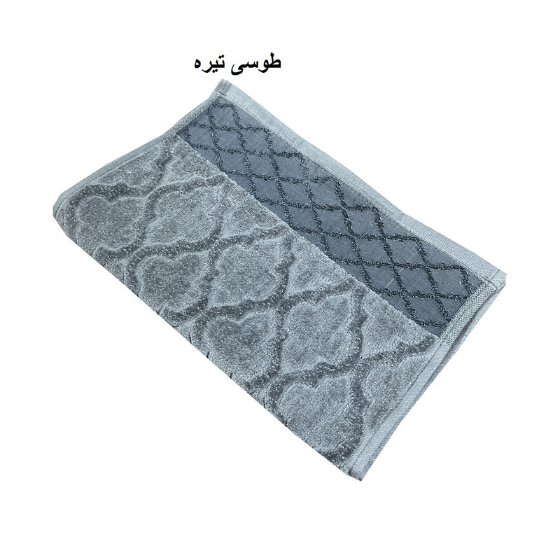 حوله دست و صورت ماندگار مدل MQ سایز 60x30 سانتی متر