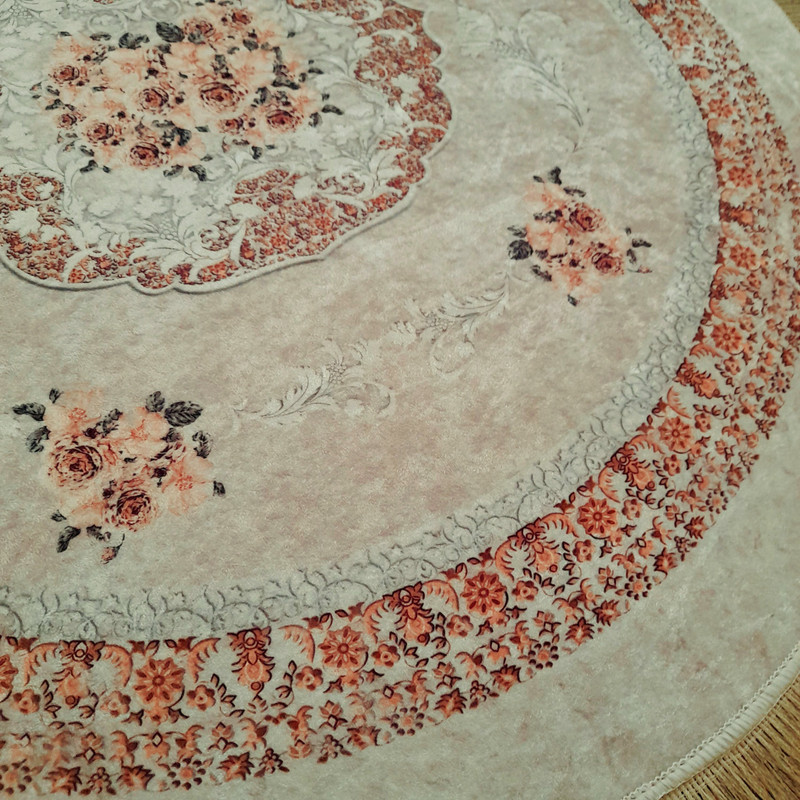 پادری مدل دایره طرح فانتزی کد 303 سایز 80×80 سانتی متر