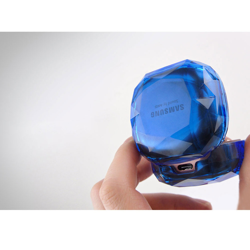 کاور والکری مدل Crystal Diamond مناسب برای کیس بی سیم هدفون سامسونگ Galaxy Buds Live  Buds Pro  Buds 2  Buds 2 Pro  Buds FE به همراه گیره