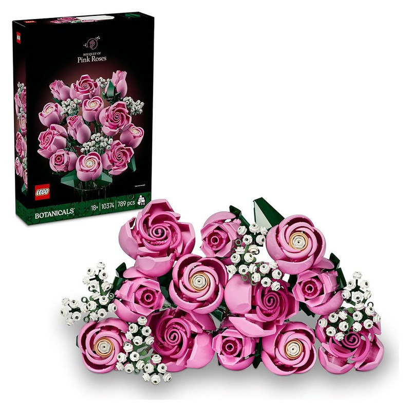 لگو 789 تکه سری بتانیکال مدل Bouquet of Pink Roses کد 10374