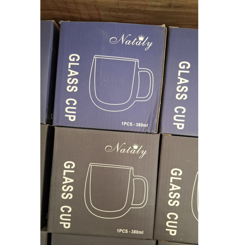 لیوان ناتالی مدل دوجداره دسته دار کد 1369n 380