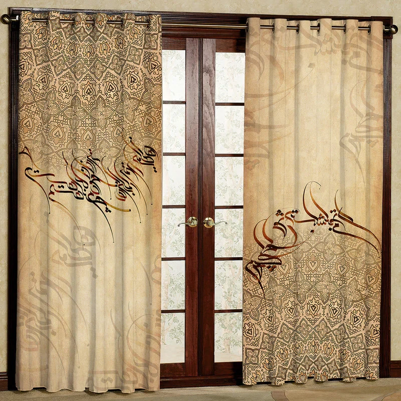 پرده مدل شعر مخمل پانچی کد 1060L سایز 140x280 سانتی متر