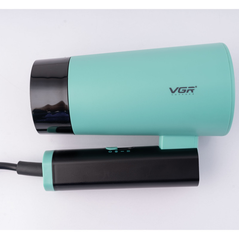 سشوار مسافرتی 1600 وات وی جی ار مدل V-426، موتور DC، وزن 600 گرم، المنت فلز، دارای سری متمرکز‌کننده باریک با ویژگی صاف‌کنندگی، با قابلیت باد سرد