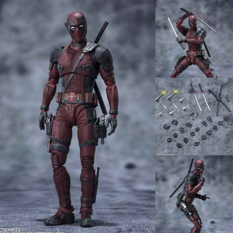 اکشن فیگور مدل ددپول طرح Deadpool SHF ارتفاع 15 سانتی متر