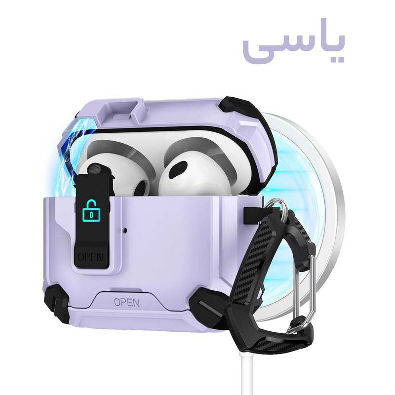 کاور سامورایی مدل Quad-22 مناسب برای کیس اپل ایرپاد Airpods 4