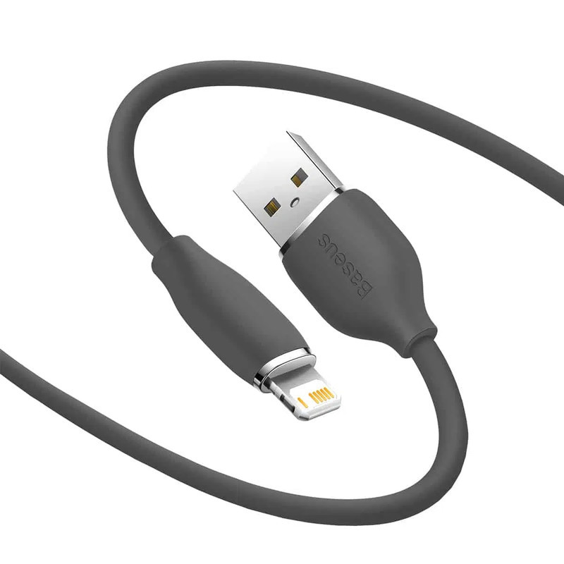 کابل تبدیل USB به لایتنینگ باسئوس مدل Jelly Liquid Silica Gel CAGD000101 طول 2 متر