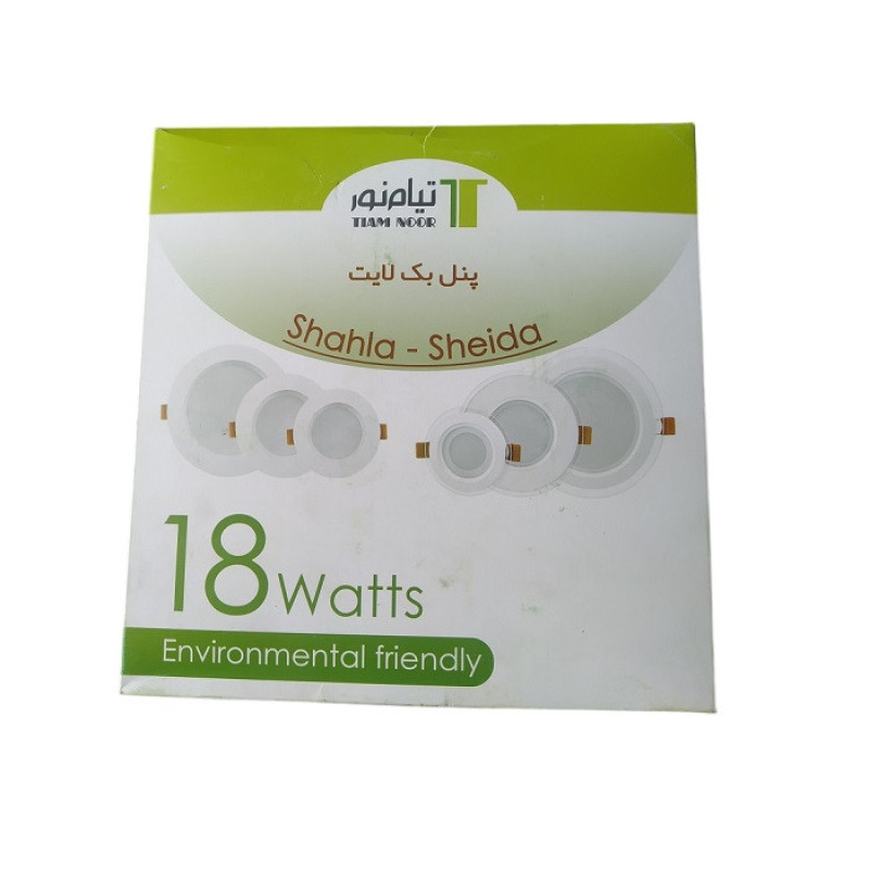 پنل بک لایت 18 وات تیام نور  مدل  PAN18WBK_TN