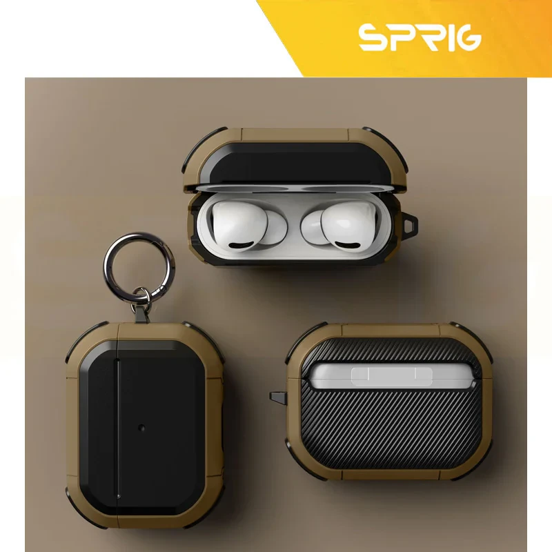 کاور اسپریگ مدل Eggshell-SP مناسب برای کیس اپل AirPods Pro 3