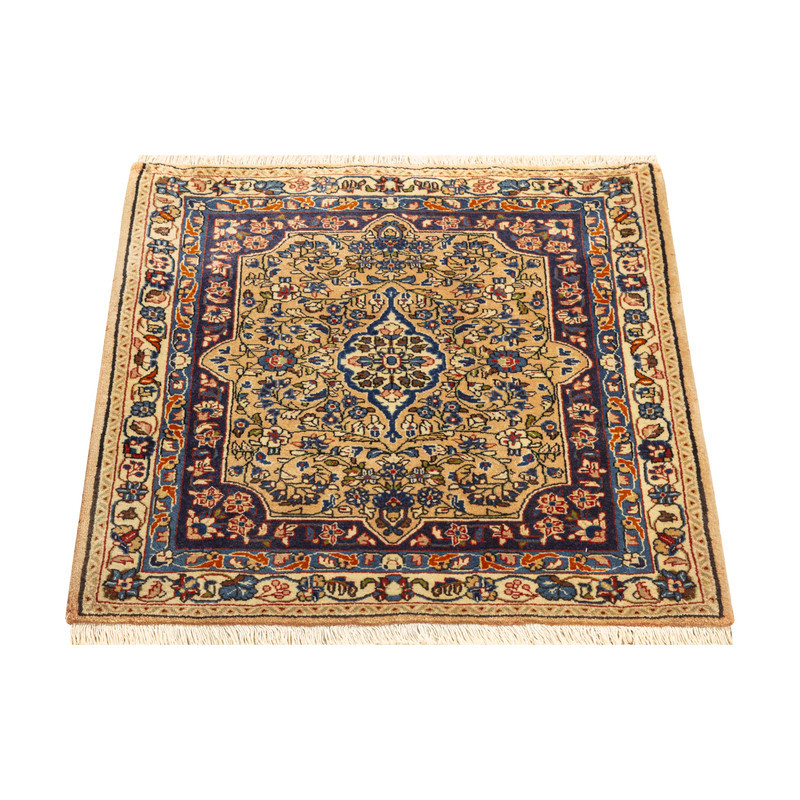 فرش دستبافت نیم متری طرح ساروق  کد 45P619 زمینه کرم