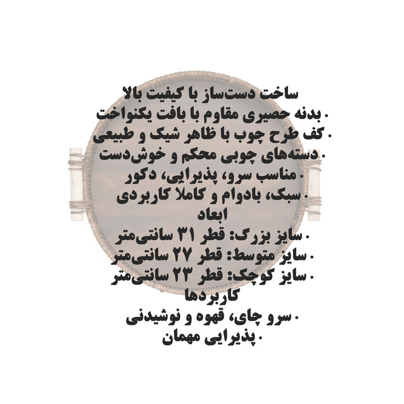 سینی دسته دار مدل SHN-103 مجموعه 3 عددی