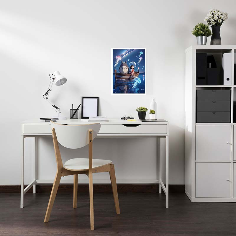 پوستر کارنيکا طرح همسایه من توتورو My Neighbor Totoro کد 58599 مجموعه 8 عددی