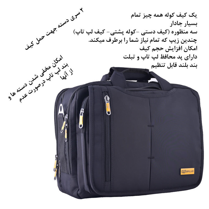 کوله پشتی لپ تاپ مدل 11 - LOO مناسب برای لپ تاپ 15 اینچی